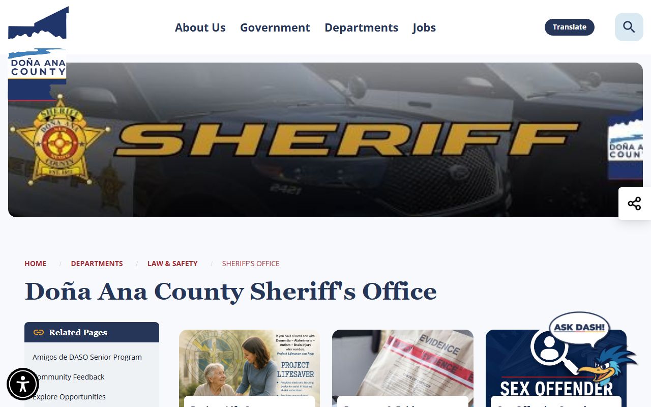 Doña Ana County arrest records Sheriff's Office source