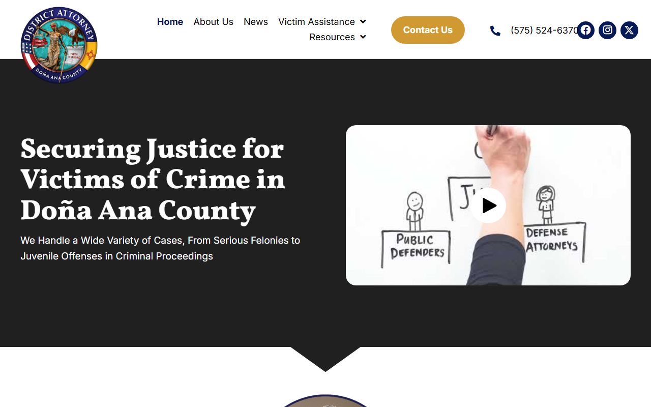 Doña Ana County arrest records District Attorney homepage for court charges