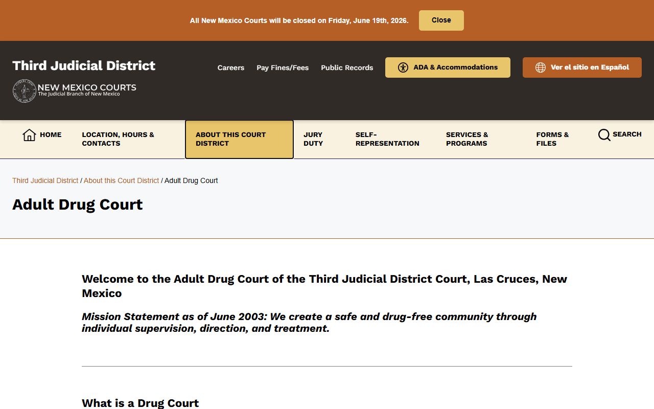 Doña Ana County District Court Adult Drug Court