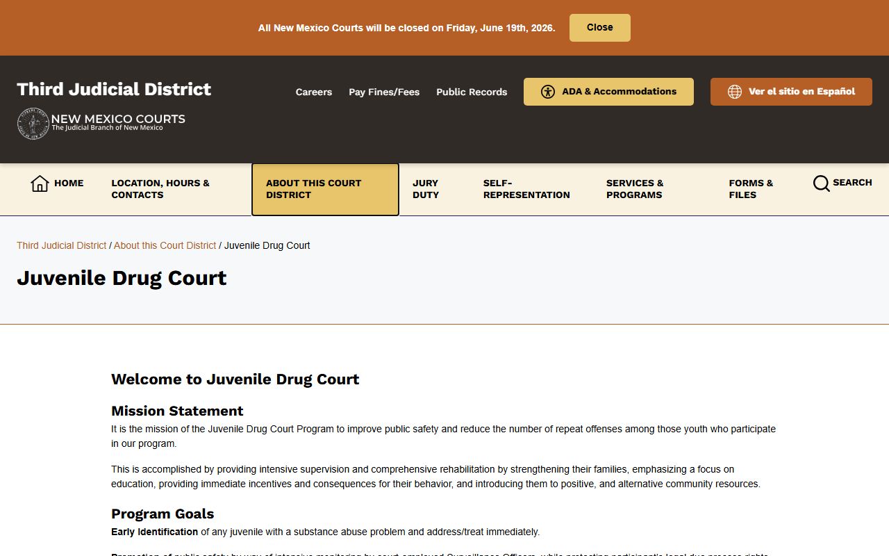 Doña Ana County District Court Juvenile Drug Court
