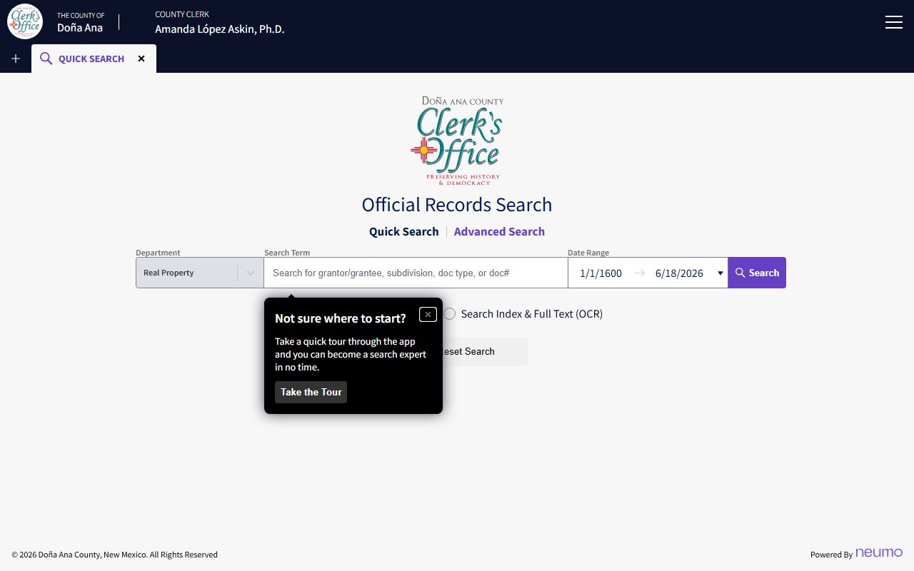 Doña Ana County marriage records official records search