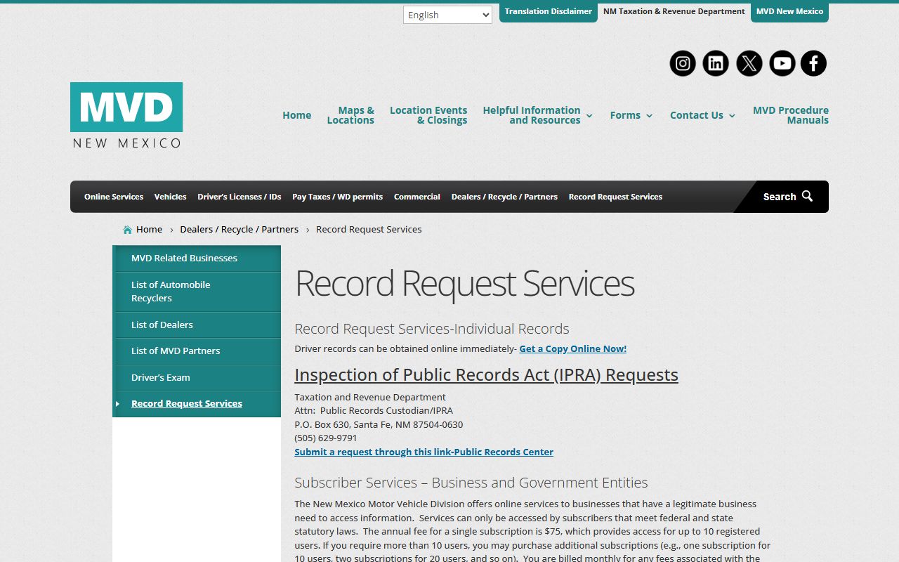 Doña Ana County traffic court records driver and vehicle data access