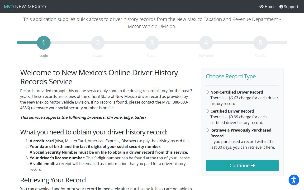 Doña Ana County traffic court records online driver history service
